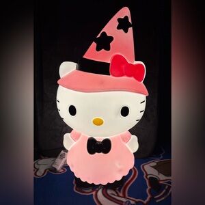 Hello Kitty Halloween Pink Witch Light-Up Blow Mold